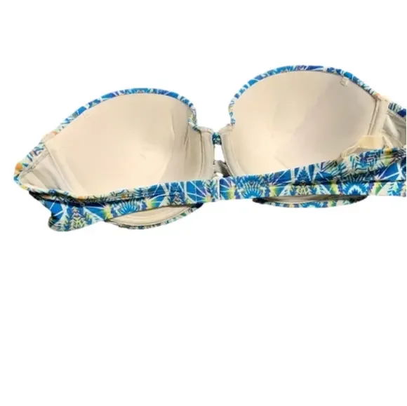 American Eagle Aztec Blue Bikini Top - Picture 2 of 3